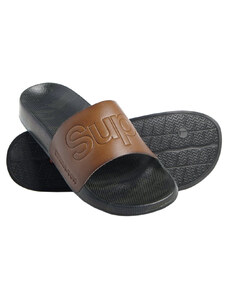 SUPERDRY LEATHER BEACH SLIDERS ΑΝΔΡIKEΣ MF310025A-20O