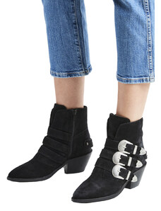PEPE JEANS 'WESTERN' ΔΕΡΜΑΤΙΝΑ ANKLE BOOTS ΓΥΝΑΙΚΕΙΑ PLS50392-999
