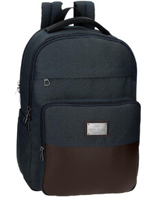 PEPE JEANS 'SCRATCH' ΤΣΑΝΤΑ BACKPACK ΑΝΔΡIKH 7842522-BLUE-BROWN