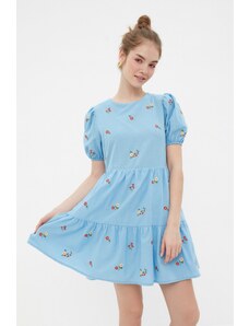 Trendyol Φόρεμα - Μπλε - Smock φόρεμα