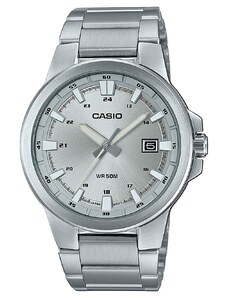 CASIO Collection MTP-E173D-7AVEF Silver Stainless Steel Bracelet