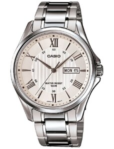 CASIO Collection MTP-1384D-7AVEF Silver Stainless Steel Bracelet