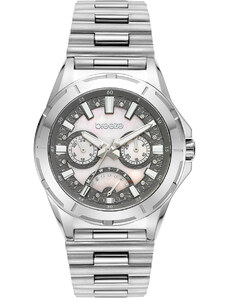 BREEZE Elysian Crystals - 612271.4 Silver case with Stainless Steel Bracelet