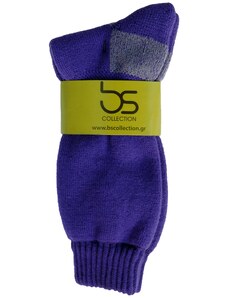 BS Collection bs Ισοθερμική Κάλτσα Πετσετέ 30% Μαλλί Μωβ FULL- ΠΕΤΣΕΤΑ (ΠΟΛΥ ΧΟΝΤΡΗ)