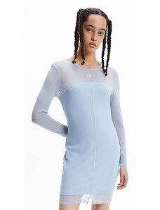 Γυναικείο Mini Φόρεμα με Ημιδιάφανα Μανίκια Calvin Klein - Mesh