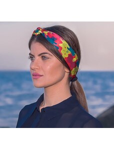 Ancient Greek Scarves Rainbow silk headscarf