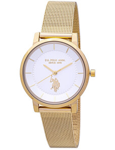 U.S. POLO Ladies - USP8037YG , Gold case with Stainless Steel Bracelet