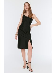 Trendyol μαύρο φόρεμα με λουράκι