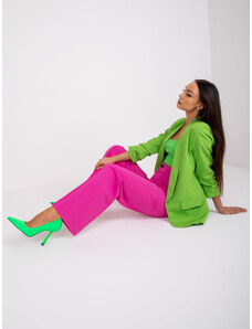 Fashionhunters Γυναικείο ανοιχτό πράσινο σακάκι χωρίς κλείσιμο Adela