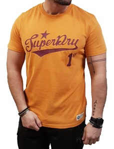 Superdry - M1011306A 6RG - Vintage Script Style Coll Tee - Thrif Gold Marl - T-shirt