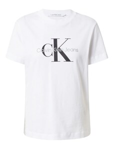 Calvin Klein Jeans Μπλουζάκι ανοικτό γκρι / μαύρο / offwhite