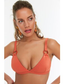 Trendyol Bikini Top - Πορτοκαλί - Απλό