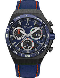 TW STEEL Fast Lane Limited Edition - CE4072 Black case, with Blue Leather Strap