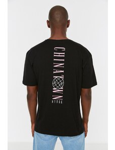 Trendyol T-Shirt - Μαύρο - Oversize