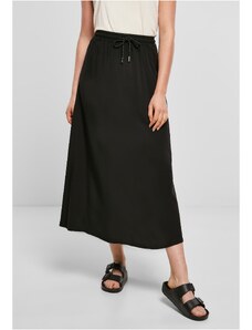 UC Ladies Women's viscose midi skirt black
