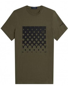 t-shitrt FRED PERRY Ombre Graphic M3630 militairy green
