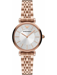 EMPORIO ARMANI Gianni T-Bar - AR11446, Rose Gold case with Stainless Steel Bracelet
