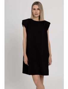 Être Clothing Φόρεμα Αμάνικο Με Βάτες – black