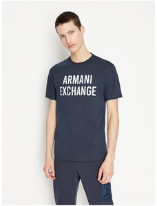 Σκούρο μπλε ανδρικό T-Shirt Armani Exchange - Άνδρες
