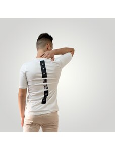 Gabbiano Λευκό κοντομάνικο t-shirt με τύπωμα στην πλάτη