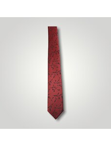 Gabbiano Κόκκινη γραβάτα με τύπωμα