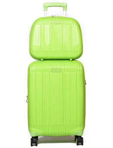 AIRTEX Σετ βαλίτσα καμπίνας & beauty case Polypropylene σε πράσινο χρώμα CBN39WN - 2655-31