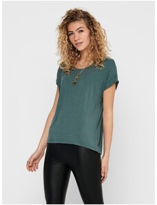 Dark green basic T-shirt ONLY Moster - Women