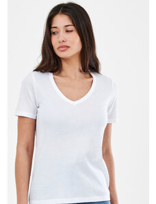 Γυναικείες Μπλούζες - Τοπ Cttn.Jersey Άσπρο Βαμβάκι Replay