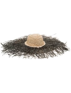 Ψάθινο Καπέλο Ελεονώρα (Μαύρο)