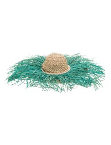 Ψάθινο Καπέλο Ελεονώρα (Τιρκουάζ)