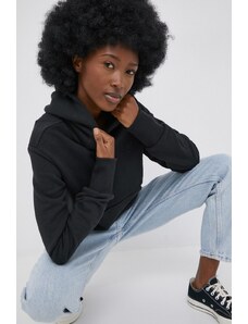 Βαμβακερή μπλούζα adidas Originals Trefoil Moments γυναικεία, χρώμα: μαύρο,