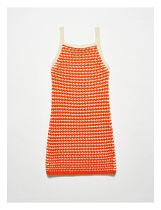 Dilvin Φόρεμα - Πορτοκαλί - Basic