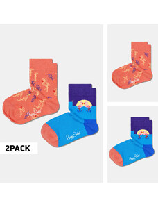Happy Socks Flamingo 2-Pack Παιδικές Κάλτες