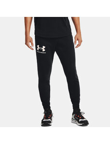 UNDER ARMOUR UA RIVAL TERRY JOGGERS ΜΑΥΡΟ