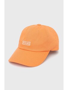 Βαμβακερό καπέλο Vans χρώμα: πορτοκαλί