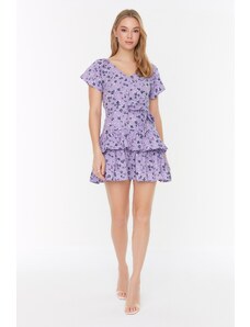 Trendyol Lilac Petite Σούφρα φόρεμα