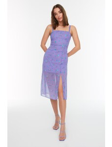 Trendyol Lilac Strap Φόρεμα με σχέδια