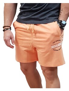 Jack&Jones - 12200061 - Jji Brat Logo Sweat Shorts In - Shell Coral - Βερμούδα