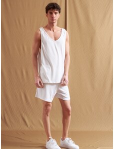 Dante Men | Αμάνικη μπλούζα ριπ Λευκή