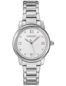 GREGIO Louise - GR340010, Silver case with Stainless Steel Bracelet