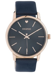 OOZOO Timepieces C10929 Blue Leather Strap
