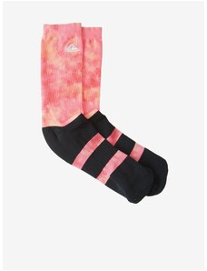 Σετ από δύο ζευγάρια κάλτσες σε μαύρο-ροζ και λευκό Quiksilver - Άνδρες