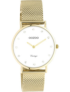 OOZOO Vintage - C20241, Gold case with Stainless Steel Bracelet