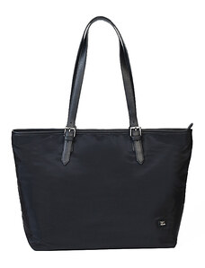 Τσάντα Shopping A4 ώμου Francinel σε μαύρο ύφασμα UPNHTL8 - 27282-01