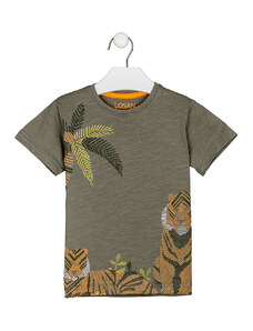 Μπλούζα με τίγρεις Losan 215-1013AL