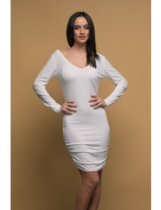 LikeMe Λευκό μίνι εξώπλατο φόρεμα