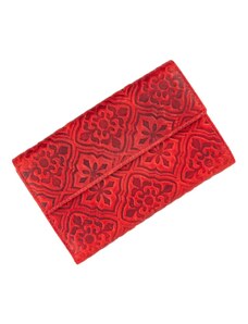 Fetiche Δερμάτινο Γυναικείο Πορτοφόλι HUF 10-856R Κόκκινο