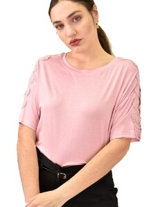 Potre Γυναικεία μπλούζα με δαντέλα στα μανίκια