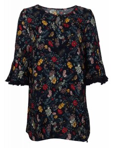 gsecret Γυναικείο καφτάνι φόρεμα παραλίας print floral. Beachwear Collection. NAVY