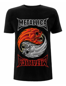 ROCK OFF Ανδρικό μπλουζάκι Metallica - Γιν Γιανγκ - Μαύρο - RTMTLTSBYIN